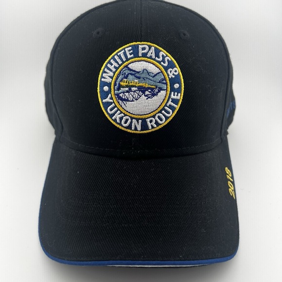 White Pass & Yukon Route Other - White Pass & Yukon Route Railroad 2018 Skagway Alaska FlexFit Black Hat Cap